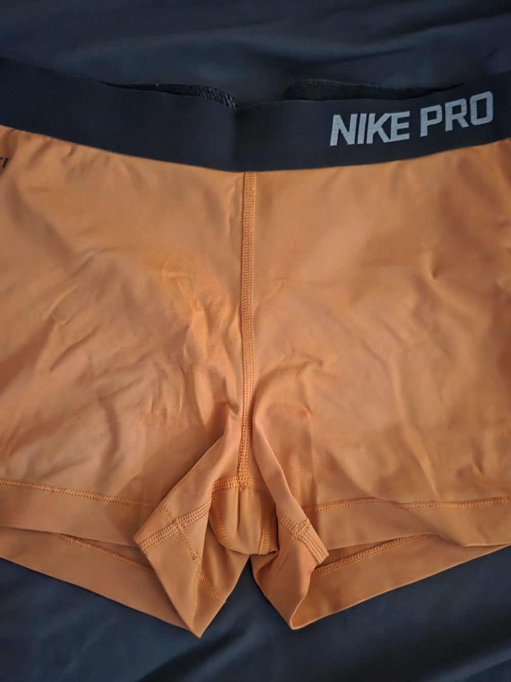 Women's Orange Nike Pro Shorts